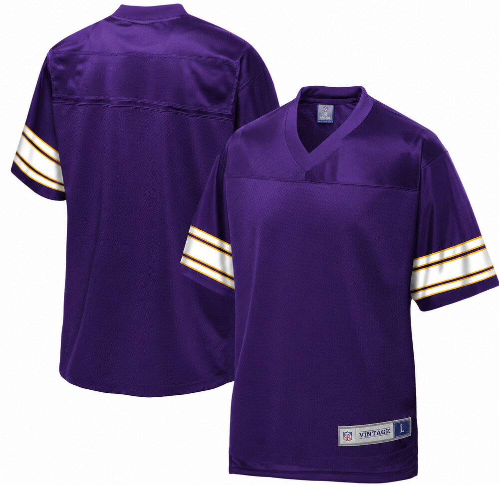 Minnesota Vikings ProLine Vintage Customizable Game Jersey – Purple
